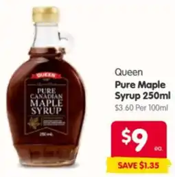 Spar Queen Pure Maple Syrup offer