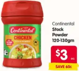 Spar Continental Stock Powder offer