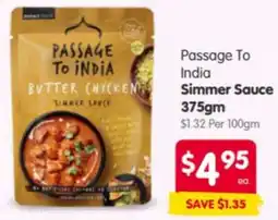 Spar Passage To India Simmer Sauce offer