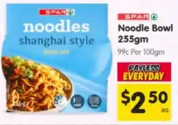 Spar Noodle Bowl offer