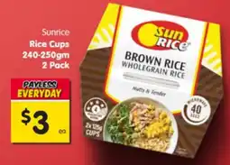 Spar Sunrice Rice Cups offer