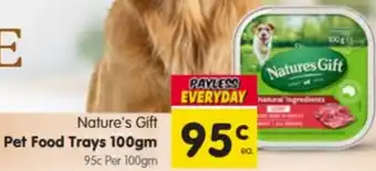 Spar Nature's Gift Pet Food Trays offer