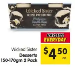 Spar Wicked Sister Desserts offer