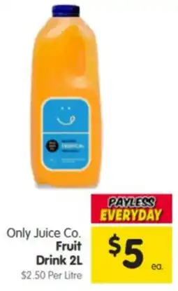 Spar Only Juice Co. Fruit Drink offer