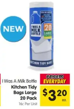 Spar I Was A Milk Bottle Kitchen Tidy Bags Large offer