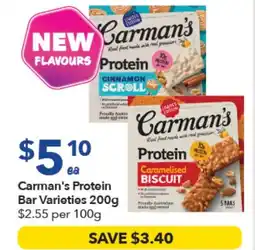 Ritchies Carman's Protein Bar offer