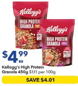 Ritchies Kellogg's High Protein Granola offer