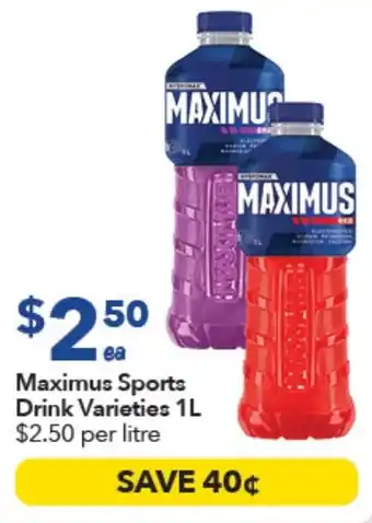 Ritchies Maximus Sports Drink offer
