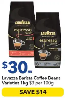 Ritchies Lavazza Barista Coffee Beans Varieties offer