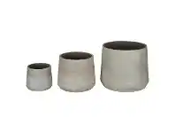 Chi 3 Piece Cement Planter Set