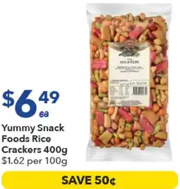 Ritchies Yummy Snack Foods Rice Crackers offer