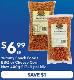 Ritchies Yummy Snack Foods BBQ or Cheese Corn Nuts offer