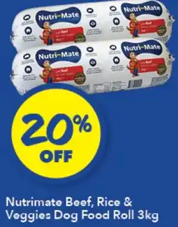 Ritchies Nutrimate Beef, Rice & Veggies Dog Food Roll offer