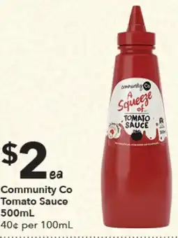 Ritchies Community Co Tomato Sauce offer