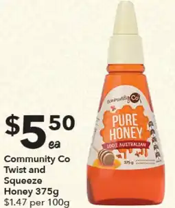 Ritchies Community Co Twist and Squeeze Honey offer