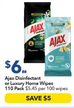 Ritchies Ajax Disinfectant or Luxury Home Wipes offer