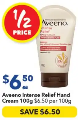 Ritchies Aveeno Intense Relief Hand Cream offer