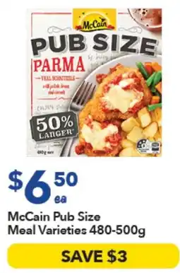 Ritchies McCain Pub Size Meal Varieties offer