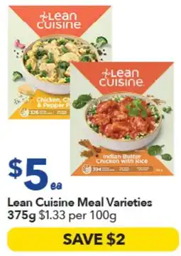 Ritchies Lean Cuisine Meal Varieties offer