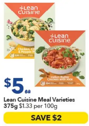 Ritchies Lean Cuisine Meal Varieties offer