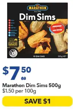 Ritchies Marathon Dim Sims offer