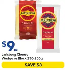 Ritchies Jarlsberg Cheese Wedge or Block offer