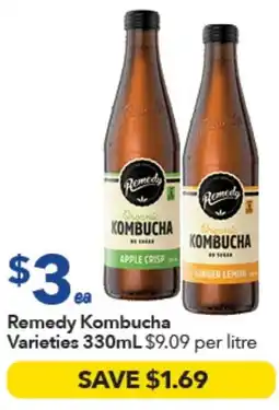 Ritchies Remedy Kombucha Varieties offer