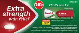 Cincotta Chemist PANADOL Extra offer