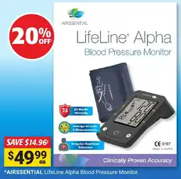 Cincotta Chemist Airssential lifeline alpha blood pressure monitor offer