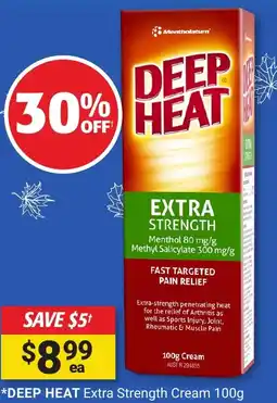 Cincotta Chemist DEEP HEAT Extra Strength Cream offer