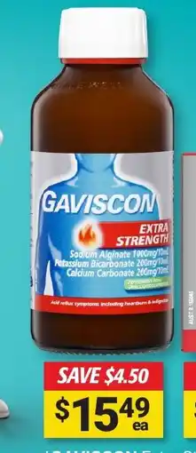 Cincotta Chemist GAVISCON Extra Strength Peppermint Liquid offer