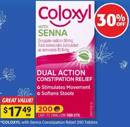 Cincotta Chemist COLOXYL with Senna Constipation Relief offer