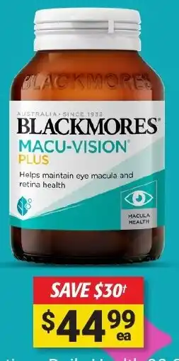 Cincotta Chemist BLACKMORES Macu-Vision Plus offer