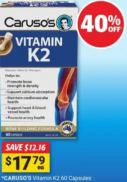Cincotta Chemist Carusos vitamin k2 offer