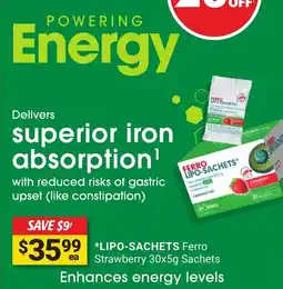 Cincotta Chemist Ferro lipo-sachets offer