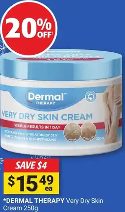 Cincotta Chemist Dermal therapy very dry skin cream offer