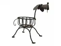 LivingStyles Cascia Iron Dog Planter Basket offer