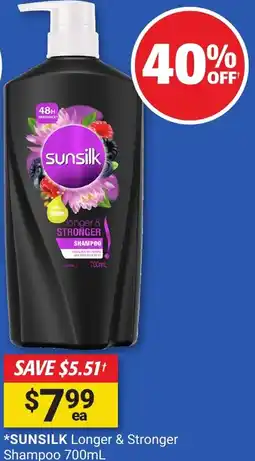 Cincotta Chemist Sunsilk longer and stronger shampoo offer