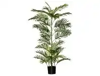 LivingStyles Potted Artificial Cane Palm Tree, 120cm offer
