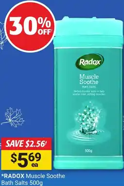 Cincotta Chemist Radox muscle soothe bath salts offer