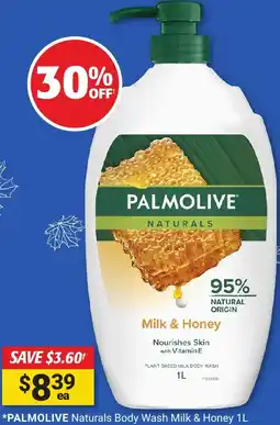 Cincotta Chemist Palmolive naturals body wash milk & honey offer