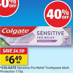 Cincotta Chemist Colgate sensitive pro-relief toothpaste offer