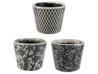 Corliss 3 Piece Porcelain Herb Pot Set