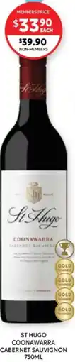 Harry Brown St hugo coonawarra cabernet sauvignon offer