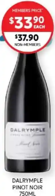 Harry Brown Dalrymple pinot noir offer