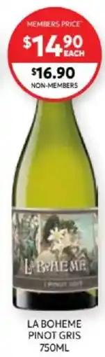 Harry Brown La boheme pinot gris offer