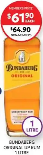 Harry Brown Bundaberg original up rum offer