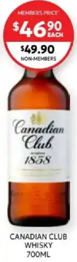Harry Brown Canadian club whisky offer