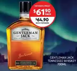 Harry Brown Gentleman jack tennessee whiskey offer