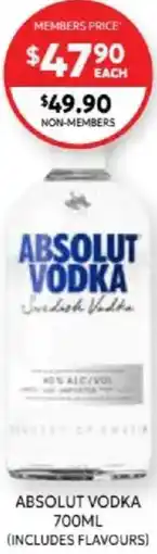 Harry Brown Absolut vodka offer
